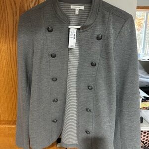 NWT! Maurices Gray Double-Breasted Blazer